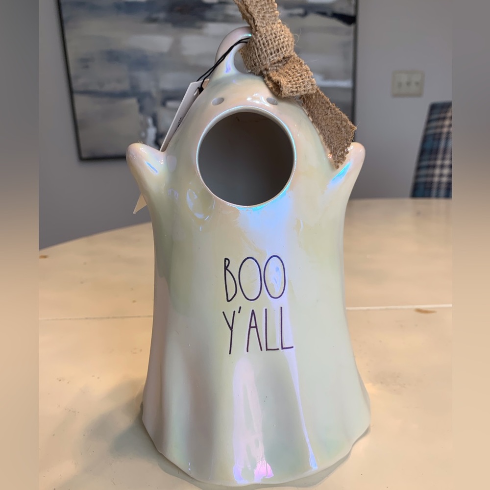 Rae Dunn Halloween bird house